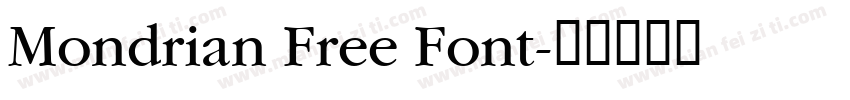 Mondrian Free Font字体转换